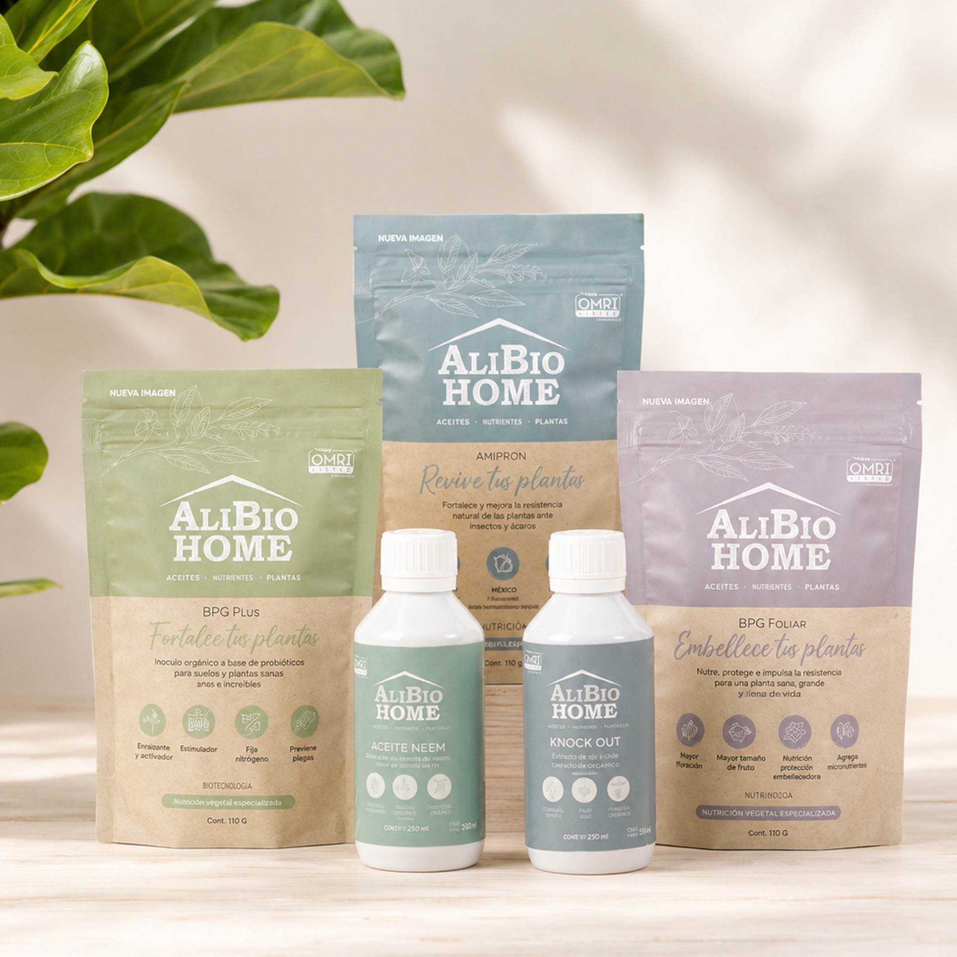 Kit AliBio Home Completo: Los 5 productos para tu jardín